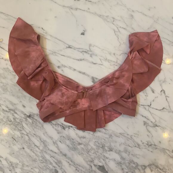 NWOT blue life ruffle bikini top - Picture 5 of 5